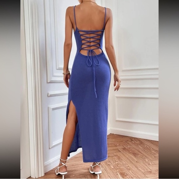 🪞 backless knit maxi dress - Picture 8 of 10